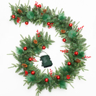 Christmas Garland Inflatable Lighting Decoration 6ft 9ft Home Decor Wreath