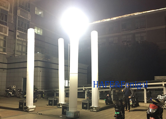 3-5M 1000w Simple And Rapid   Inflatable Light Tower Pillars For A Large Area Illumination