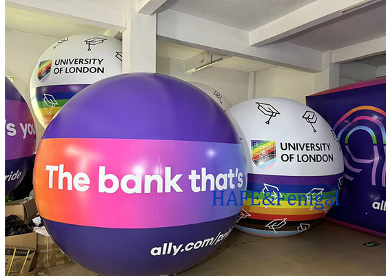 Business Marketing Advertising Floating Inflatable Helium Balloon Advertise 3-5m Customized Printing