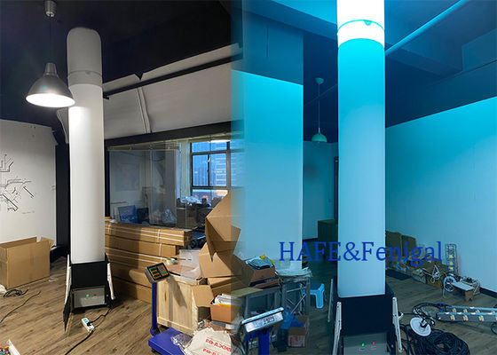 Portable Inflatable Light Tower with 1100W Maximum Power for Rapid Deployment in Remote Work Areas