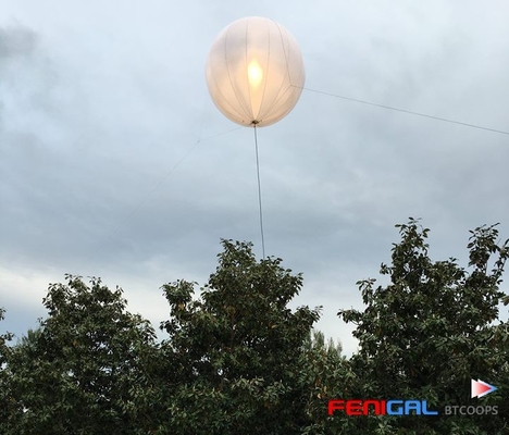 LED Ellipse Film Lighting Balloon 1200W Inflatable Suspension Balloon For Television And Film Lighting
