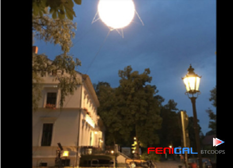 Weather Proof Mattress Shape Artemis Film Lighting Balloon