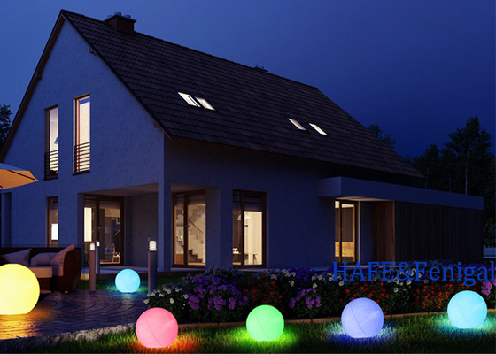 40cm Inflatable Waterproof PVC Floating LED Lighting Pool Beach Balls For Sale