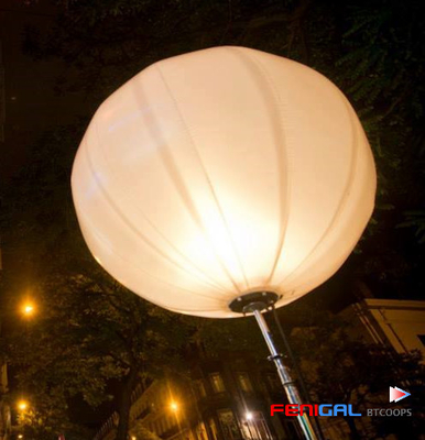 Customizable 220V LED Hanging Inflatable Lighting Balloons For Exhibition Decoration
