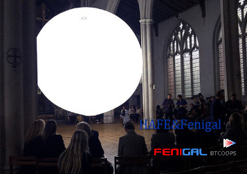 Customizable 220V LED Hanging Inflatable Lighting Balloons For Exhibition Decoration