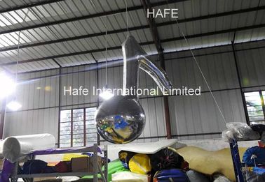 Customized Musical Note Inflatable Mirror Ball For Event Festival Decoration