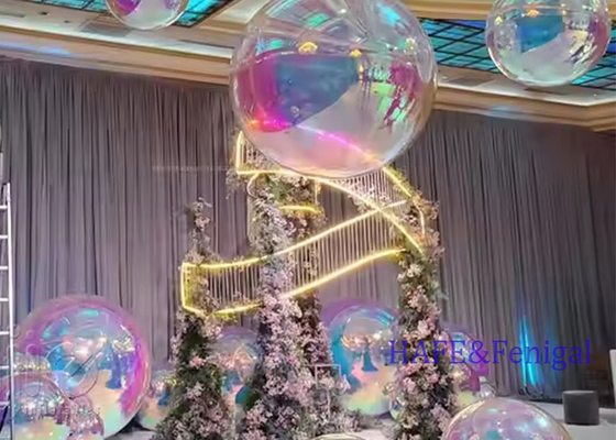 Custom Giant Inflatable Mirror Ball Colorful Sealed Silver Inflatable Mirror Ball Disco For Parties And Weddings