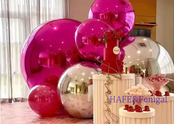 Custom Giant Inflatable Mirror Ball Colorful Sealed Silver Inflatable Mirror Ball Disco For Parties And Weddings
