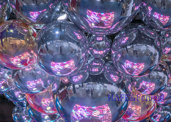 Colorful Inflatable Mirror Balloon PVC Inflatable Ball Big Shiny Inflatable Mirror Ball For Event Decoration