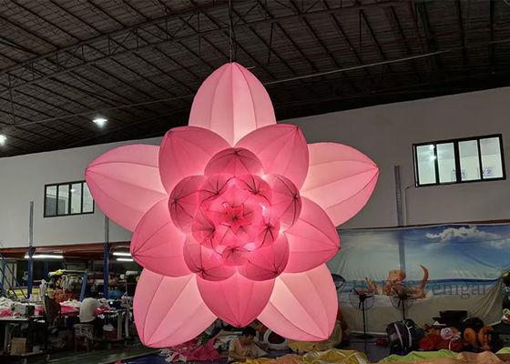 Large Inflatable Art Flowers With LED Lights For Festive Event Atmosphere Decoration