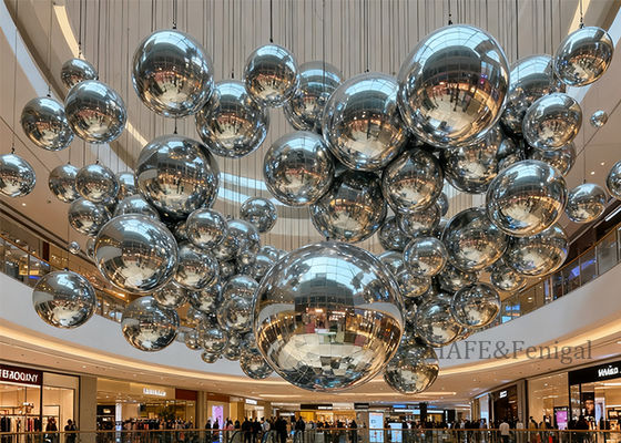 1m 2m 2.5m PVC Inflatable Mirror Balloon Space Atmosphere Decoration