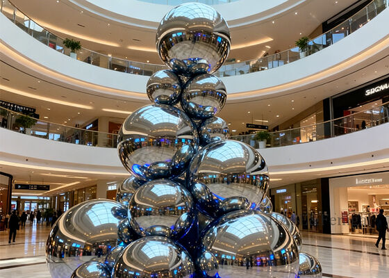 Inflatable PVC Mirror Ball Sparkly Decorative Element, Customizable In Size And Color