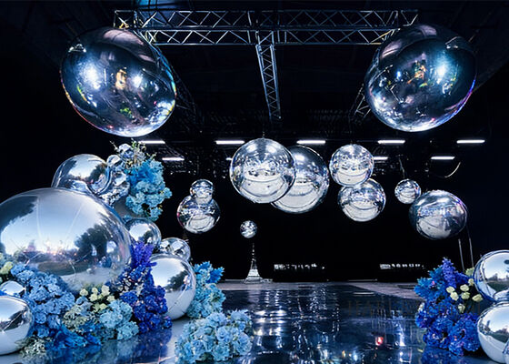 Shiny PVC Inflatable Mirror Balls Are Perfect For Hanging Decorations At Wedding Parties