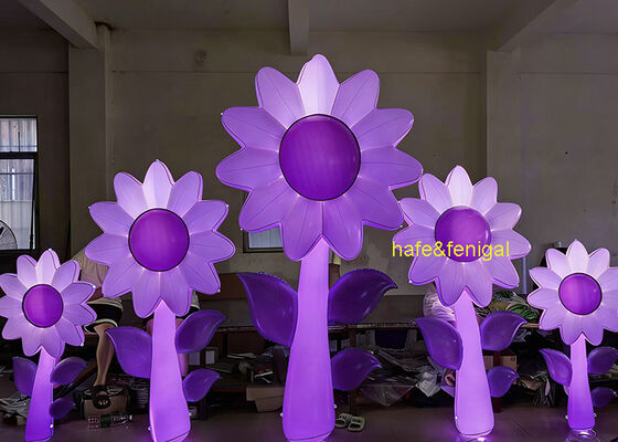 Flexible Design Custom Inflatable Flower Sculpture For Public Art Installations