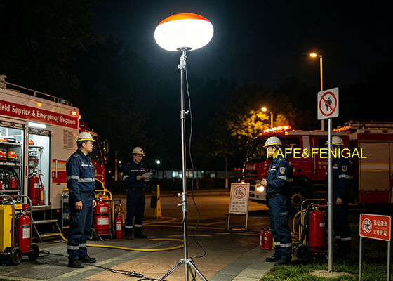 SUN LED80SP Portable LED Balloon Light with 80W LED Glare-Free Illumination and AC/DC Power Compatibility for Mobile Work