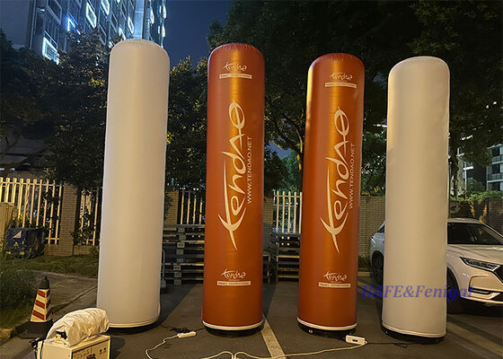 Custom Printed Branding Inflatable Light Column with 48,000 Lumens for Outdoor Event Performance
