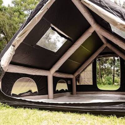 Lightweight Inflatable Air Tent with Quick Setup and Double-layer Design for Outdoor Camping