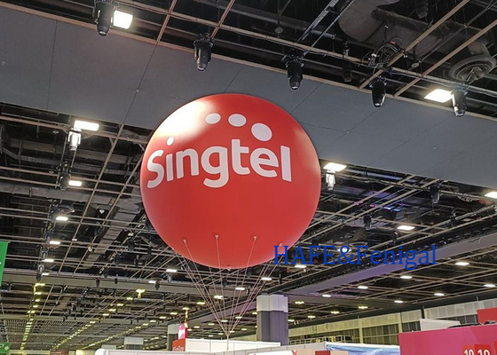 Business Marketing Advertising Floating Inflatable Helium Balloon Advertise 3-5m Customized Printing