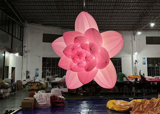 Large Inflatable Art Flowers With LED Lights For Festive Event Atmosphere Decoration