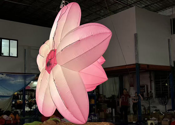 Large Inflatable Art Flowers With LED Lights For Festive Event Atmosphere Decoration