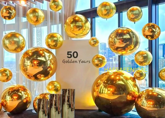 1,5 m doppellagige, dicke, haltbare PVC-Goldspiegel-Ballons für die Geburtstagsfeierdekoration