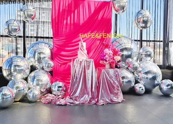 32 Zoll PVC-Silber-Spiegelballons zum Aufhängen von Decken oder Bäumen oder zur Bodennutzung