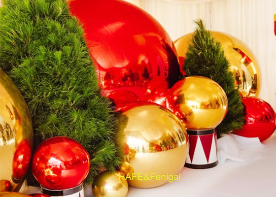2-lagiger PVC-Spiegelballon 0,4 m - 10 m für Weihnachtsdekoration