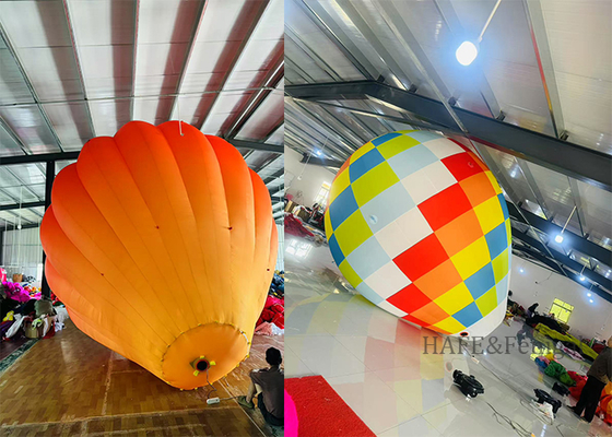 Kundenspezifischer 3m 10ft Heißluftballonförmiger aufblasbarer Werbeballon für Werbemarketing und Atmosphärendekoration