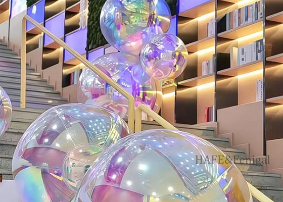 Aufblasbare Spiegelkugel Farbiger Ballon Dekoration Marketing für Festivalfeiern