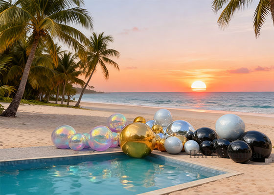 PVC Inflatable Mirror Balls For Event Festival Space Decoration