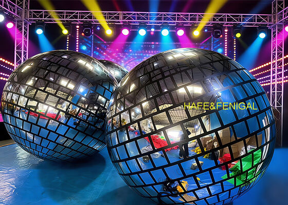 Vollbedruckte silberne Disco-PVC-Spiegelballons zur Deckendekoration