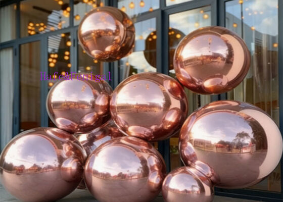 0.4m-6m Mehrfarbige aufblasbare Spiegelballons mit hochglänzender reflektierender Oberfläche