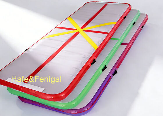 DWF Aufblasbare Gymnastikmatte – 10 cm dicke professionelle Luftbahn für Gymnastik, HIIT & Schulsport