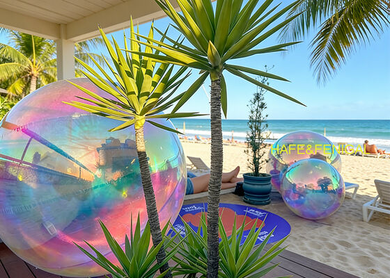 Irisescent Rainbow PVC Spiegelballon mit Doppelschicht-PVC-Konstruktion und UV-beständiger Oberfläche für Veranstaltungen