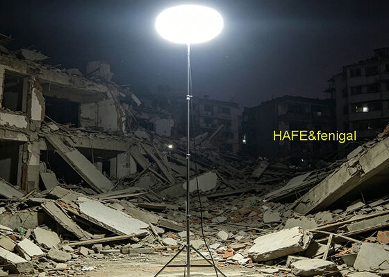 Sun AP Serie Ballonleuchte mit 360° gleichmäßiger Ausleuchtung, flexiblen Stromversorgungslösungen und geräuschlosem Betrieb für Katastrophengebiete