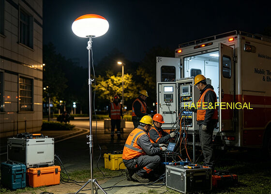 200W LED Ballonleuchte mit IP65 Wasserdichtigkeit und AC/DC Dual Power für professionellen Feldeinsatz