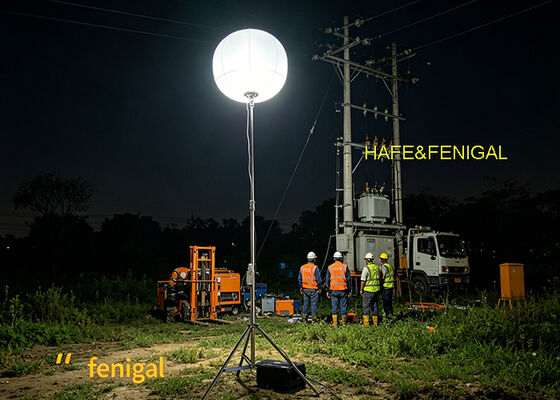 400W batteriebetriebene LED-Ballonleuchte für geräuschlosen Off-Grid-Betrieb