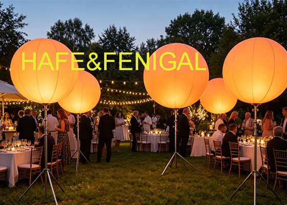 Muse EN Eintrittsballonlicht mit anpassbarem Logo RGB+W LED-Technologie und 200W LED für Premium-Veranstaltungsbeleuchtung