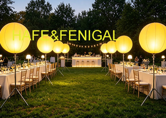 Muse SE Standard aufblasbare Ballonleuchte mit RGB+W LED-Technologie, anpassbares Logo und 200W-800W Leistungsoptionen