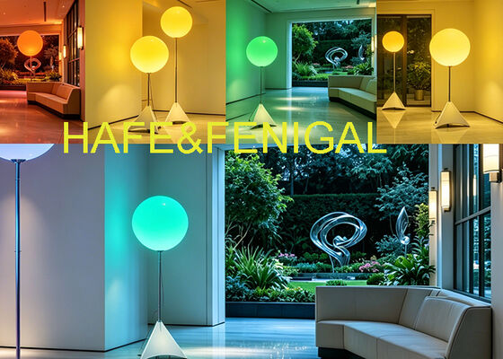 Premium RGB+W aufblasbare Ballonleuchte mit AC+DC-Hybridstrom und anpassbarem Logo für Veranstaltungen