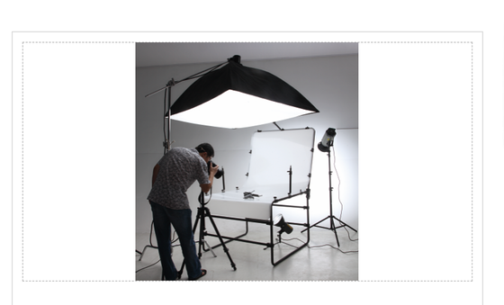 T-M18-2000B 1m × 2m Desktop Shooting Table with Seamless Curved Background for Efficient E-commerce Workflow