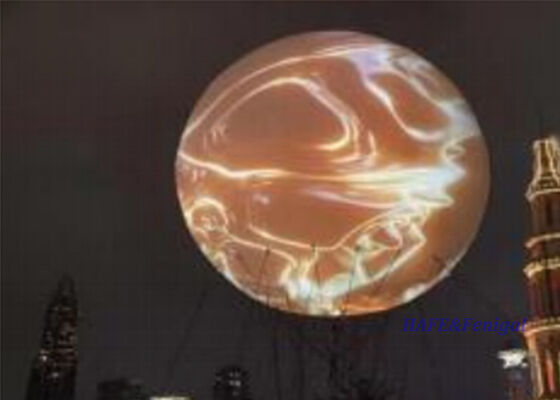 Aufblasbarer Werbeballon mit 6 m Durchmesser und speziell angefertigtem TPU-Material mit selbstklebender Rückseite für visuelle 360-Grad-Präsenz