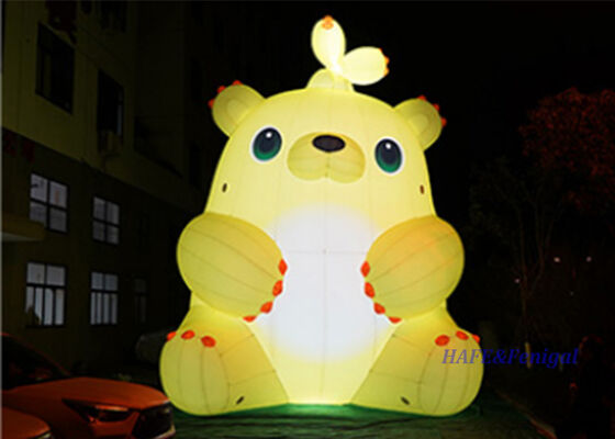 6m LED-Beleuchtete aufblasbare Sprossbär mit anpassbarem Design für Outdoor-Veranstaltungen