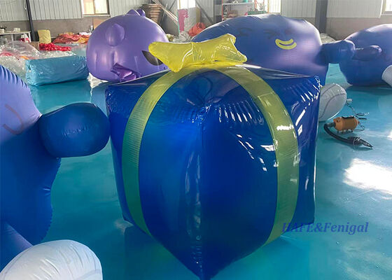 Customizable Size Inflatable Gift Box with Internal LED Glow for Lightweight and Portable Retail Displays