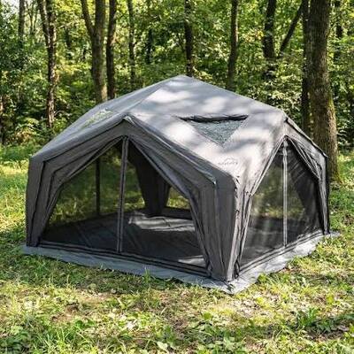Inflatable Air Tent Portable Shelter with Waterproof Quick Setup and Stealth-Toned Design for Outdoor Camping