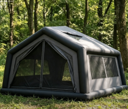 Inflatable Air Tent Portable Shelter with Waterproof Quick Setup and Stealth-Toned Design for Outdoor Camping