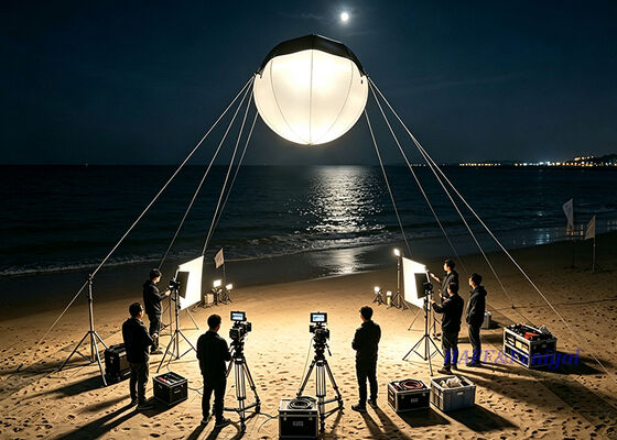 3600W LED-Helium-Ballonlicht mit CRI 9699 und elliptischer Struktur für Film- und Studioproduktion